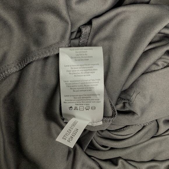 Alex Evenings Womens 10 Gray Sequin Embellished Maxi Dress Elbow Sleeve OS15-10 - Picture 9 of 10